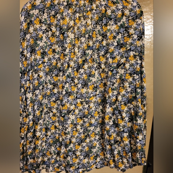 J.Jill Floral Button Front Blouse XL - Picture 5 of 8